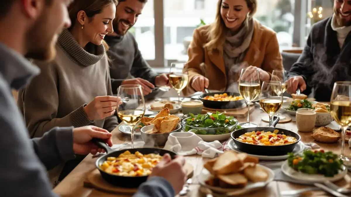 Molto più cremosa di una raclette, questa padellata di scorzonera prosciutto e parmigiano ha conquistato subito la mia famiglia