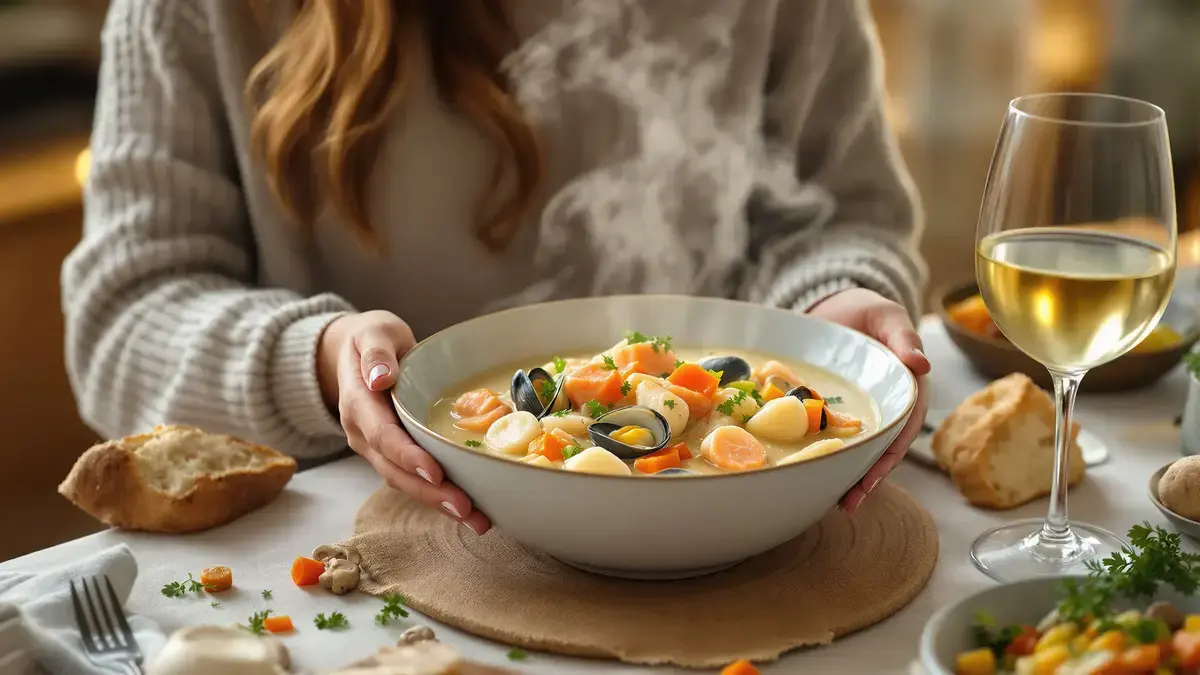 La salsa cremosa della blanquette di mare trasforma una cena ordinaria in un vero piatto confortante
