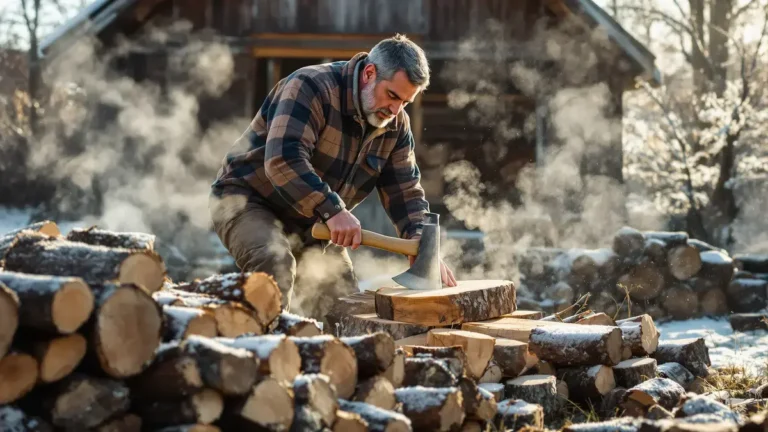 Tagliare la legna da ardere in questo modo fa perdere calore un errore spesso ignorato