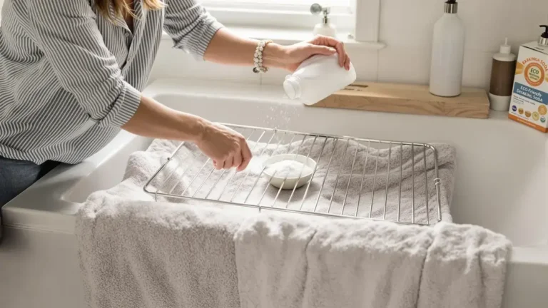 Questo trucco da bagno rende impeccabili le griglie del forno in 30 minuti senza strofinare né usare prodotti aggressivi